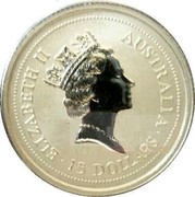 Australia 15 Dollars (The Australian Koala) ELIZABETH II AUSTRALIA 15 DOLLARS coin obverse Australia 15 Dollars (The Australian Koala) ELIZABETH II AUSTRALIA 15 DOLLARS coin obverse