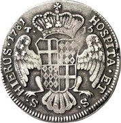 Malta 15 Tari Emmanuel de Rohan 1781 KM# 325 HOSPITA ∙ ET S∙ S∙ HIERUS∙1781 coin reverse Malta 15 Tari Emmanuel de Rohan 1781 KM# 325 HOSPITA ∙ ET S∙ S∙ HIERUS∙1781 coin reverse
