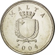 Malta 2 Cents 2004 KM# 94 Reform Coinage MALTA REPUBLIKA TA'MALTA 1993 coin obverse Malta 2 Cents 2004 KM# 94 Reform Coinage MALTA REPUBLIKA TA'MALTA 1993 coin obverse