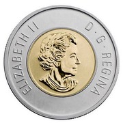 Canada 2 Dollars Black Bear Cubs 2013 Proof KM# 1463 ELIZABETH II D∙G∙REGINA coin obverse Canada 2 Dollars Black Bear Cubs 2013 Proof KM# 1463 ELIZABETH II D∙G∙REGINA coin obverse