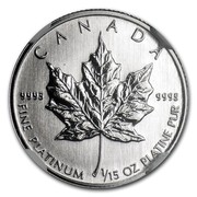 Canada 2 Dollars Elizabeth II 3rd Portrait 1994 KM# 257 CANADA 9995 9995 FINE PLATINUM 1/15 OZ PLATINE PUR coin reverse Canada 2 Dollars Elizabeth II 3rd Portrait 1994 KM# 257 CANADA 9995 9995 FINE PLATINUM 1/15 OZ PLATINE PUR coin reverse