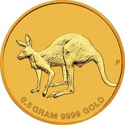 Australia 2 Dollars Mini Roo Kangaroo 2019 P 0.5 GRAM 9999 GOLD coin reverse Australia 2 Dollars Mini Roo Kangaroo 2019 P 0.5 GRAM 9999 GOLD coin reverse