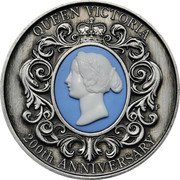 Australia 2 Dollars Queen Victoria 200th Anniversary antiqued high relief 2019 P QUEEN VICTORIA 200TH ANNIVERSARY coin reverse Australia 2 Dollars Queen Victoria 200th Anniversary antiqued high relief 2019 P QUEEN VICTORIA 200TH ANNIVERSARY coin reverse