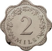 Malta 2 Mils (Maltese Cross) KM# 5 2 MILS coin reverse Malta 2 Mils (Maltese Cross) KM# 5 2 MILS coin reverse