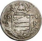 Estonia 2 Ore (Carl XI With ribbon) KM# 3.1 16 - 70 2 - R LN coin reverse Estonia 2 Ore (Carl XI With ribbon) KM# 3.1 16 - 70 2 - R LN coin reverse