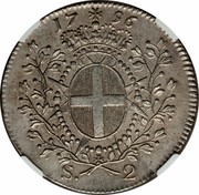 Malta 2 Scudi Emmanuel de Rohan 1796 KM# 343 17 96 S. 2 coin reverse Malta 2 Scudi Emmanuel de Rohan 1796 KM# 343 17 96 S. 2 coin reverse