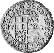 Malta 2 Tari 1636 KM# 64 Standard Coinage 1636 F IO PAVLVS LASOARIS ... T 2 coin obverse Malta 2 Tari 1636 KM# 64 Standard Coinage 1636 F IO PAVLVS LASOARIS ... T 2 coin obverse