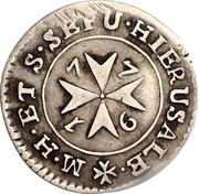 Malta 2 Tari Emmanuel de Rohan 1779 KM# 301.2 M.H.ET S.SPU.HIERUSALE. coin reverse Malta 2 Tari Emmanuel de Rohan 1779 KM# 301.2 M.H.ET S.SPU.HIERUSALE. coin reverse