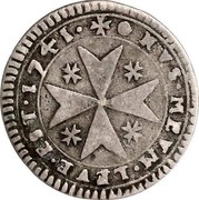 Malta 2 Tari Emmanuel Pinto 1741 KM# 219 +.NVS.MEVM.LEVE.EST.1741. coin reverse Malta 2 Tari Emmanuel Pinto 1741 KM# 219 +.NVS.MEVM.LEVE.EST.1741. coin reverse