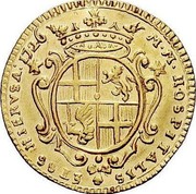 Malta 2 Zecchino Antonio Manoel de Vilhena 1726 KM# 190 M∙M∙HOSPITALIS HIERVSA:1726 coin reverse Malta 2 Zecchino Antonio Manoel de Vilhena 1726 KM# 190 M∙M∙HOSPITALIS HIERVSA:1726 coin reverse