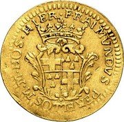 Malta 2 Zecchino Ramon Perellos y Roccaful (1701-1720) KM# 22 F RAIMVNDVS PERELLOS M M HOS HIER coin obverse Malta 2 Zecchino Ramon Perellos y Roccaful (1701-1720) KM# 22 F RAIMVNDVS PERELLOS M M HOS HIER coin obverse