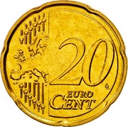 Malta 20 Euro Cent Maltese Coat of Arms 2008 KM# 129 20 EURO CENT LL coin reverse Malta 20 Euro Cent Maltese Coat of Arms 2008 KM# 129 20 EURO CENT LL coin reverse