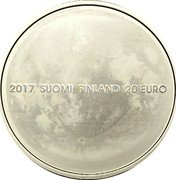 Finland 20 Euro Finnish nature 2017 SUOMALAINEN LUONTO DEN FINSKA NATUREN coin obverse Finland 20 Euro Finnish nature 2017 SUOMALAINEN LUONTO DEN FINSKA NATUREN coin obverse