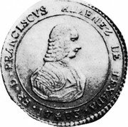 Malta 20 Scudi Francisco Ximenez de Texada 1773 KM# 289 BR D FRANCLSCVS XIMENEZ DE TEXADA 1773 coin obverse Malta 20 Scudi Francisco Ximenez de Texada 1773 KM# 289 BR D FRANCLSCVS XIMENEZ DE TEXADA 1773 coin obverse
