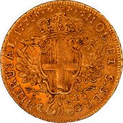 Malta 20 Scudi Ferdinand von Hompesch zu Bolheim 1778 Error KM# 334 HOS ET S SEP HIERUSAL 1778 coin obverse Malta 20 Scudi Ferdinand von Hompesch zu Bolheim 1778 Error KM# 334 HOS ET S SEP HIERUSAL 1778 coin obverse