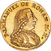 Malta 20 Scudi Emmanuel de Rohan 1778 KM# 311 F EMMANUEL DE ROHAN M * M * coin obverse Malta 20 Scudi Emmanuel de Rohan 1778 KM# 311 F EMMANUEL DE ROHAN M * M * coin obverse