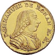 Malta 20 Scudi Emmanuel de Rohan 1781 KM# 328 F EMMANUEL DE ROHAM M M S 20 coin obverse Malta 20 Scudi Emmanuel de Rohan 1781 KM# 328 F EMMANUEL DE ROHAM M M S 20 coin obverse