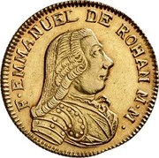 Malta 20 Scudi Emmanuel de Rohan 1782 KM# 330 F∙EMMANUEL DE ROHAN M∙M∙ coin obverse Malta 20 Scudi Emmanuel de Rohan 1782 KM# 330 F∙EMMANUEL DE ROHAN M∙M∙ coin obverse