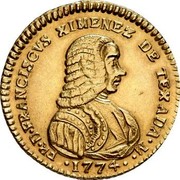 Malta 20 Scudi Francisco Ximenez de Texada 1774 KM# 294 FR∙D∙FRANSISCVS XIMENEZ DE TEXADA∙M∙ ∙1774∙ coin obverse Malta 20 Scudi Francisco Ximenez de Texada 1774 KM# 294 FR∙D∙FRANSISCVS XIMENEZ DE TEXADA∙M∙ ∙1774∙ coin obverse