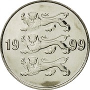 Estonia 20 Senti 1999 KM# 23a Standard Coinage coin obverse Estonia 20 Senti 1999 KM# 23a Standard Coinage coin obverse