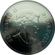 Canada 25 Cents Albertosaurus sarcophagus 2019  ELIZABETH II D • G • REGINA coin obverse Canada 25 Cents Albertosaurus sarcophagus 2019  ELIZABETH II D • G • REGINA coin obverse