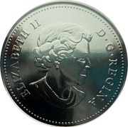 Canada 25 Cents Pachyrhinosaurus Canadensis 2019  ELIZABETH II D • G • REGINA coin obverse Canada 25 Cents Pachyrhinosaurus Canadensis 2019  ELIZABETH II D • G • REGINA coin obverse