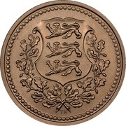 Estonia 25 Senti 1928 KM# 9 Reform Coinage TK coin obverse