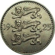 Estonia 3 Marka 1925 KM# 2a Republic Coinage 19 25 coin obverse Estonia 3 Marka 1925 KM# 2a Republic Coinage 19 25 coin obverse