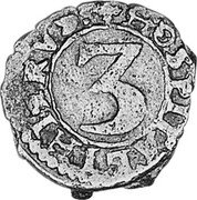 Malta 3 Piccioli Antoine de Paule (1622-1623) KM# 35 HOSPITALI HIERVS 3 coin reverse Malta 3 Piccioli Antoine de Paule (1622-1623) KM# 35 HOSPITALI HIERVS 3 coin reverse