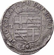 Malta 3 Tari Gregorio Carafa 1680 KM# 112 F D GREG CARAFA DE PRINC ROCC M M H H T 3 coin obverse Malta 3 Tari Gregorio Carafa 1680 KM# 112 F D GREG CARAFA DE PRINC ROCC M M H H T 3 coin obverse