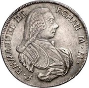 Malta 30 Tari Emmanuel de Rohan 1781 KM# 327 F.EMMANUEL DE / ROHAN M∙M∙ coin obverse Malta 30 Tari Emmanuel de Rohan 1781 KM# 327 F.EMMANUEL DE / ROHAN M∙M∙ coin obverse