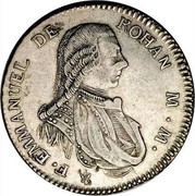 Malta 30 Tari Emmanuel de Rohan 1795 KM# 335.1 F∙ EMMANUEL DE ROHAN M∙ M∙ coin obverse Malta 30 Tari Emmanuel de Rohan 1795 KM# 335.1 F∙ EMMANUEL DE ROHAN M∙ M∙ coin obverse