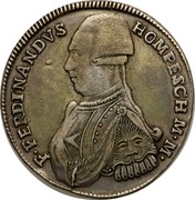 Malta 30 Tari Ferdinand Hompesch 1798 KM# 345.4 F∙FERDINANDVS HOMPESCH M∙M∙ coin obverse