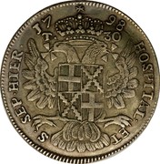 Malta 30 Tari Ferdinand Hompesch 1798 KM# 345.4 17 98 T∙ 30 HOSPITAL∙ ET S∙ SEP∙HIER∙ coin reverse