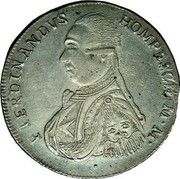 Malta 30 Tari Ferdinand von Hompesch 1798 KM# 345.3 F FEDINANDVS HOMPESCH∙M∙M coin obverse Malta 30 Tari Ferdinand von Hompesch 1798 KM# 345.3 F FEDINANDVS HOMPESCH∙M∙M coin obverse