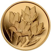 Canada 350 Dollars Prairie Crocus 2010 Proof KM# 1019 CG coin reverse Canada 350 Dollars Prairie Crocus 2010 Proof KM# 1019 CG coin reverse