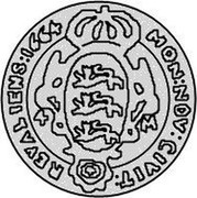 Estonia 4 Marka Carl X 1664 KM# 17.1 MON : NOV : CIVIT : REVALIENS : 1664 4 - M coin reverse Estonia 4 Marka Carl X 1664 KM# 17.1 MON : NOV : CIVIT : REVALIENS : 1664 4 - M coin reverse