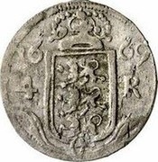 Estonia 4 Ore Carl XI 1669 KM# 30 16 - 69 4 - R coin reverse Estonia 4 Ore Carl XI 1669 KM# 30 16 - 69 4 - R coin reverse