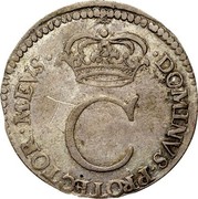 Estonia 4 Ore Carl XI Without inner circle 1671 LN KM# 6 DOMINVS ∙ PROTECTOR ∙ MEVS ∙ C coin obverse Estonia 4 Ore Carl XI Without inner circle 1671 LN KM# 6 DOMINVS ∙ PROTECTOR ∙ MEVS ∙ C coin obverse