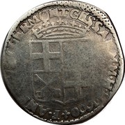 Malta 4 Tari Annet de Clermont-Gessan 1660 KM# 93 F ANNETVS CLERMONT GESSAN M M H H 1660 T 4 coin obverse Malta 4 Tari Annet de Clermont-Gessan 1660 KM# 93 F ANNETVS CLERMONT GESSAN M M H H 1660 T 4 coin obverse