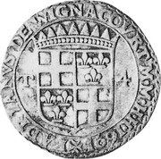 Malta 4 Tari John Baptist 1691 KM# 122 I ADR IANVS DE NIGNA COVRT M M H H 1691 T 4 coin obverse Malta 4 Tari John Baptist 1691 KM# 122 I ADR IANVS DE NIGNA COVRT M M H H 1691 T 4 coin obverse