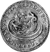 Malta 4 Tari Marcantonio Zondadari (1720-1722) KM# 163 PROPTER VERITATEM ET IVSTITIAM coin obverse