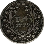 Malta 4 Tari Emmanuel de Rohan 1779 KM# 302 T.4 1779 coin reverse Malta 4 Tari Emmanuel de Rohan 1779 KM# 302 T.4 1779 coin reverse