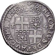 Malta 4 Tari (Antoine de Paule) KM# 48 F ANTONIVS DE PAVLA M M H H 1626 T 4 coin obverse Malta 4 Tari (Antoine de Paule) KM# 48 F ANTONIVS DE PAVLA M M H H 1626 T 4 coin obverse