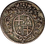 Malta 4 Tari Ramon Despuig 1737 KM# 202 17 37 coin reverse Malta 4 Tari Ramon Despuig 1737 KM# 202 17 37 coin reverse