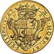Malta 4 Zecchini Antonio Manoel de Vilhena 1724 KM# 191 M M HOSP: ET S S HIERV: 1724 coin reverse Malta 4 Zecchini Antonio Manoel de Vilhena 1724 KM# 191 M M HOSP: ET S S HIERV: 1724 coin reverse