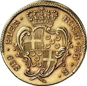 Malta 4 Zecchini Emmanuel Pinto 1742 KM# 237 SEP ∙ HIER ∙ HOSPI ∙ ET ∙ S ∙ coin reverse Malta 4 Zecchini Emmanuel Pinto 1742 KM# 237 SEP ∙ HIER ∙ HOSPI ∙ ET ∙ S ∙ coin reverse