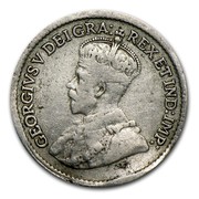 Canada 5 Cents Newfoundland George V 1919 C KM# 13 GEORGIVS V DEI GRA: REX ET IND:IMP: coin obverse Canada 5 Cents Newfoundland George V 1919 C KM# 13 GEORGIVS V DEI GRA: REX ET IND:IMP: coin obverse