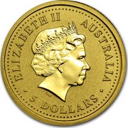 Australia 5 Dollars (Kangaroo) ELIZABETH II AUSTRALIA ∙5 DOLLARS∙ IRB coin obverse Australia 5 Dollars (Kangaroo) ELIZABETH II AUSTRALIA ∙5 DOLLARS∙ IRB coin obverse