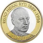 Finland 5 Euro (Fifth President Risto Heikki Ryti) RISTO HEIKKI RYTI 1889-1956 coin reverse Finland 5 Euro (Fifth President Risto Heikki Ryti) RISTO HEIKKI RYTI 1889-1956 coin reverse